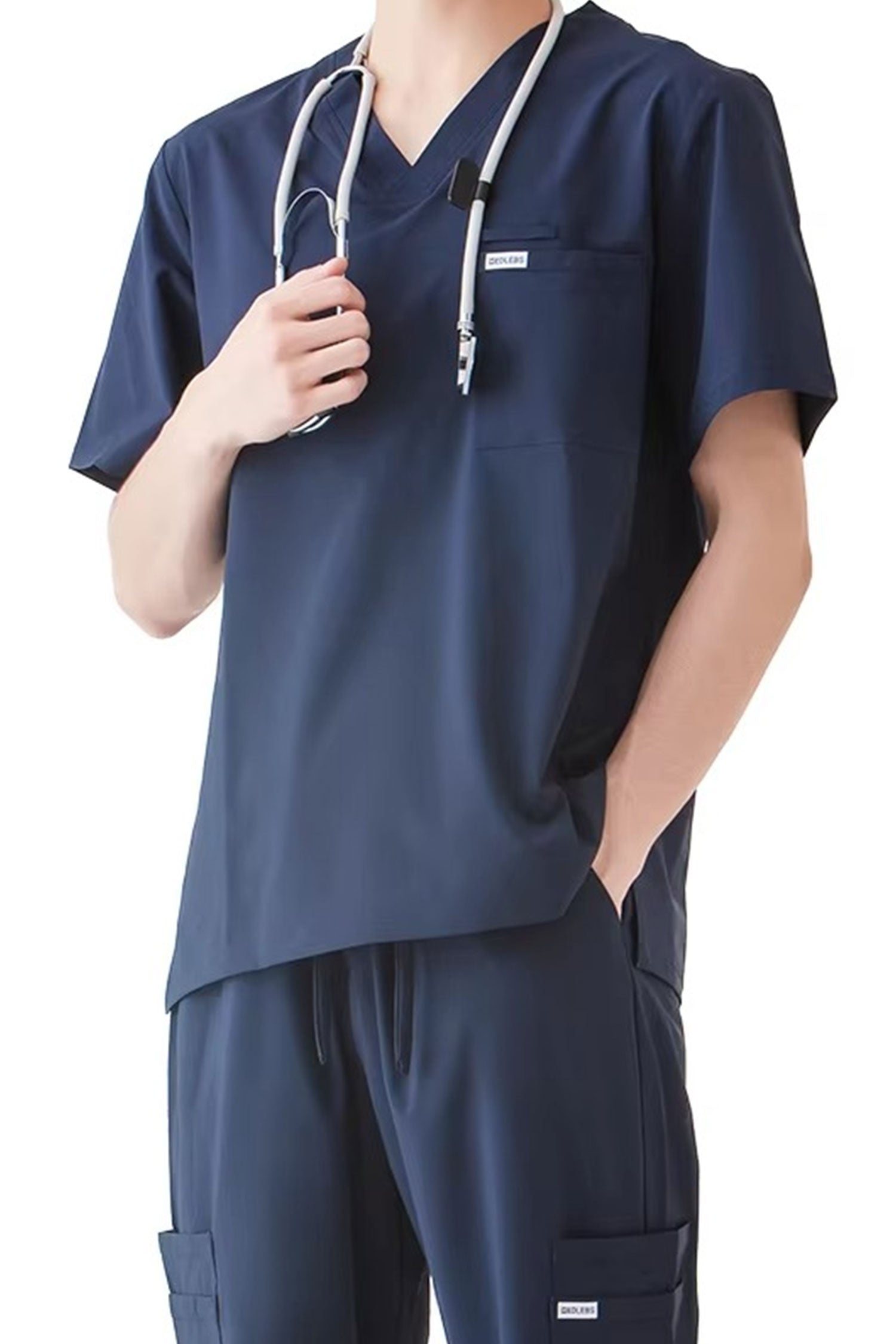 Men's 3-Pocket V-Neck Scrub