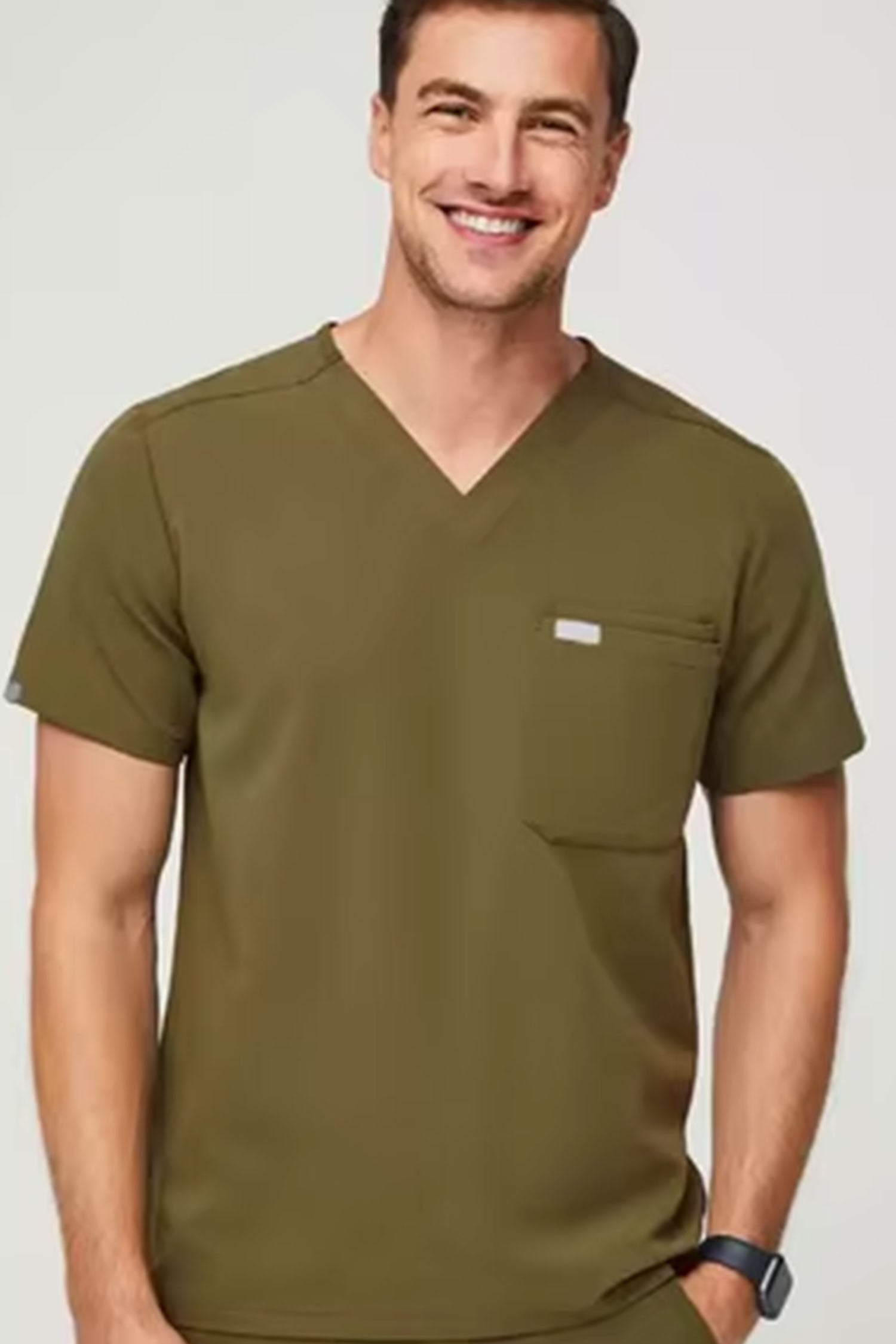 Men's 3-Pocket V-Neck Scrub