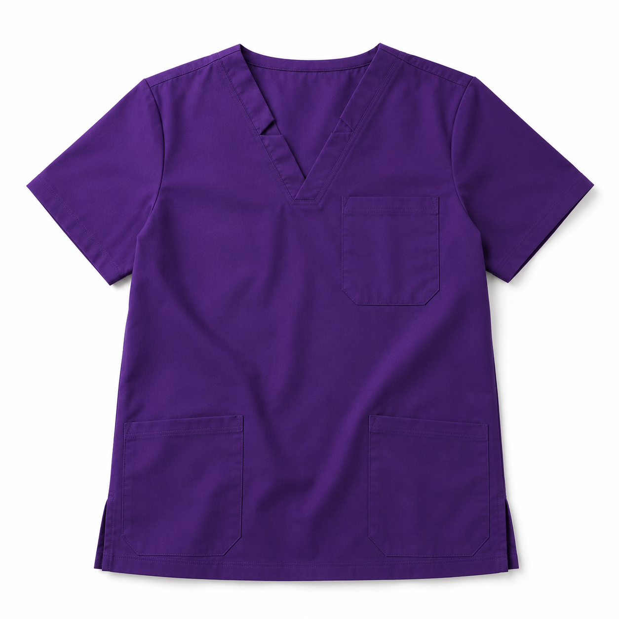 Medsiwear Elite Women's Medical Scrub Set – Royal Purple Premium Stretch Scrubs for Doctors & Nurses